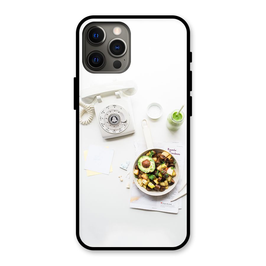 Morning Breakfast Glass Back Case for iPhone 12 Pro Max