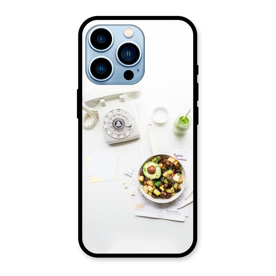 Morning Breakfast Glass Back Case for iPhone 13 Pro