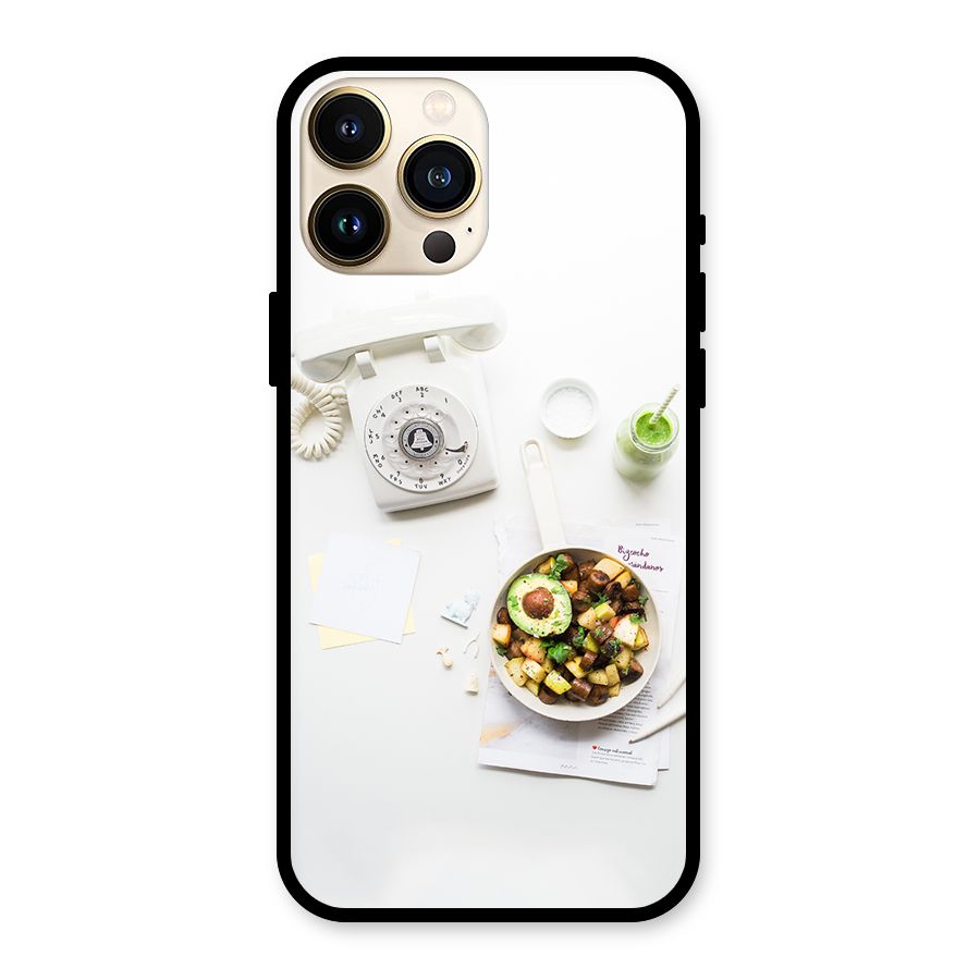 Morning Breakfast Glass Back Case for iPhone 13 Pro Max