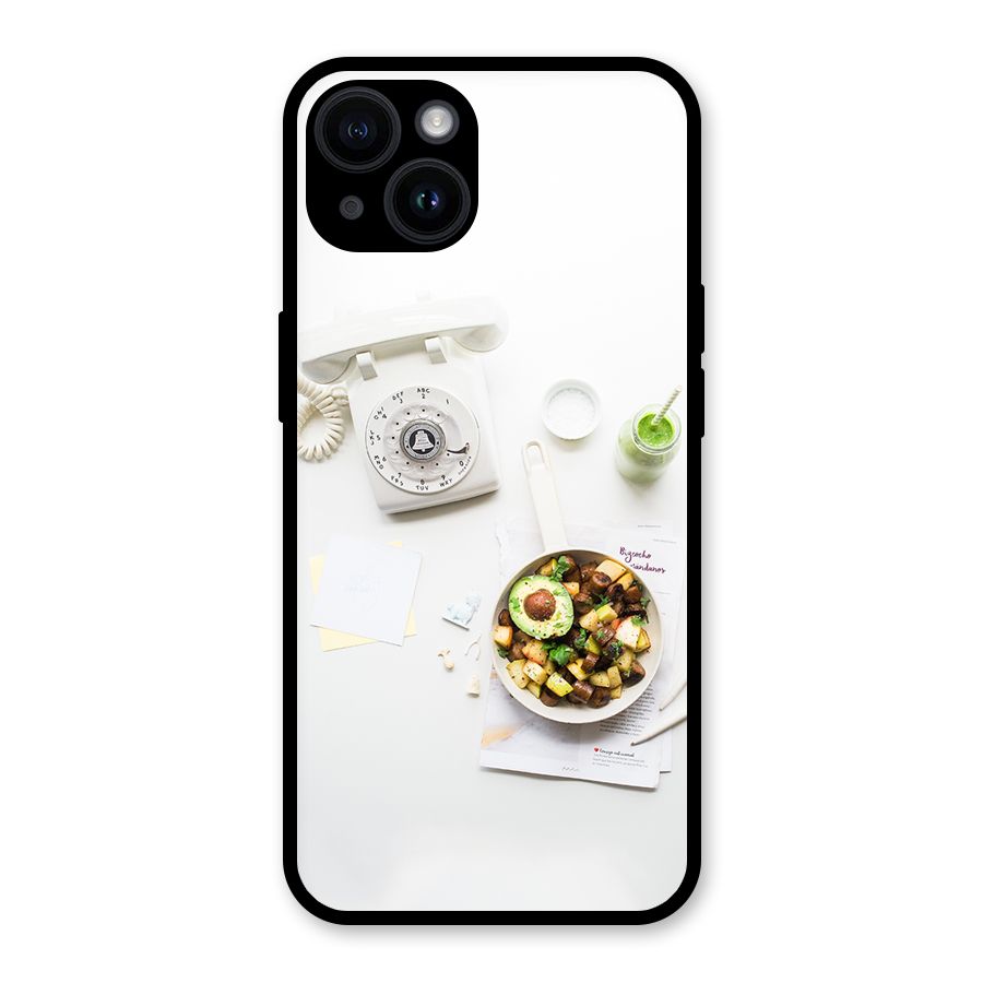 Morning Breakfast Glass Back Case for iPhone 14
