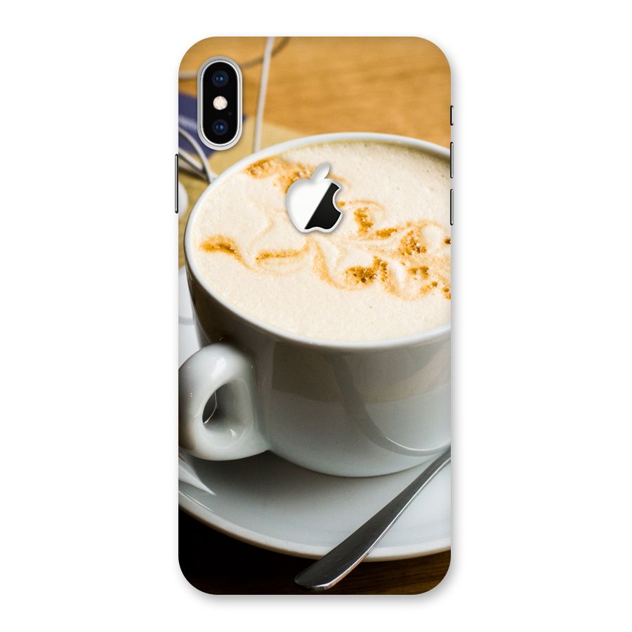 Morning Coffee Back Case for iPhone XS Max Apple Cut