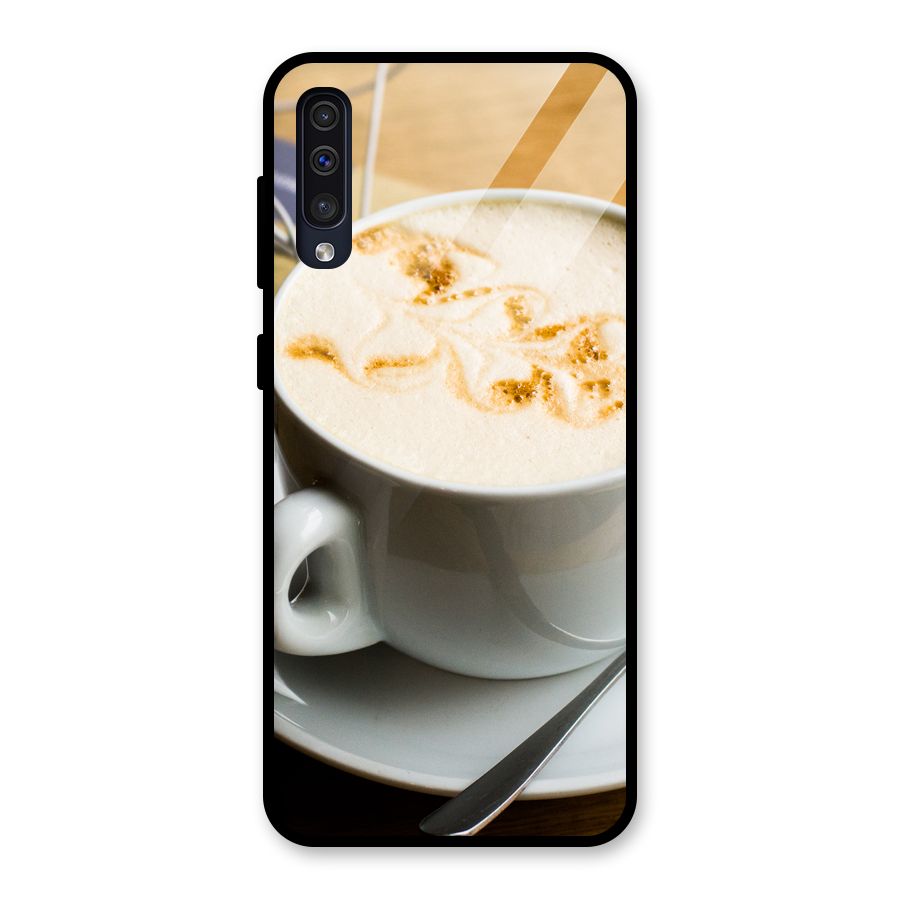 Morning Coffee Glass Back Case for Galaxy A50