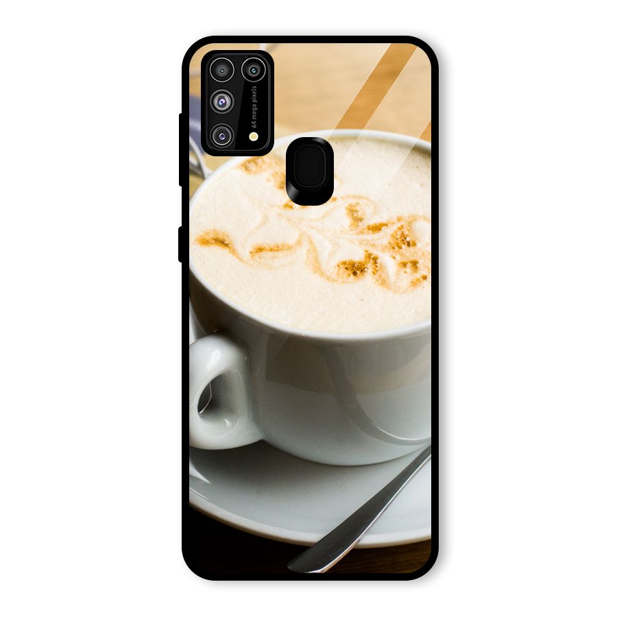 Morning Coffee Glass Back Case for Galaxy F41