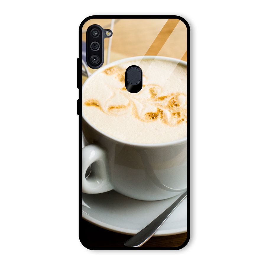 Morning Coffee Glass Back Case for Galaxy M11
