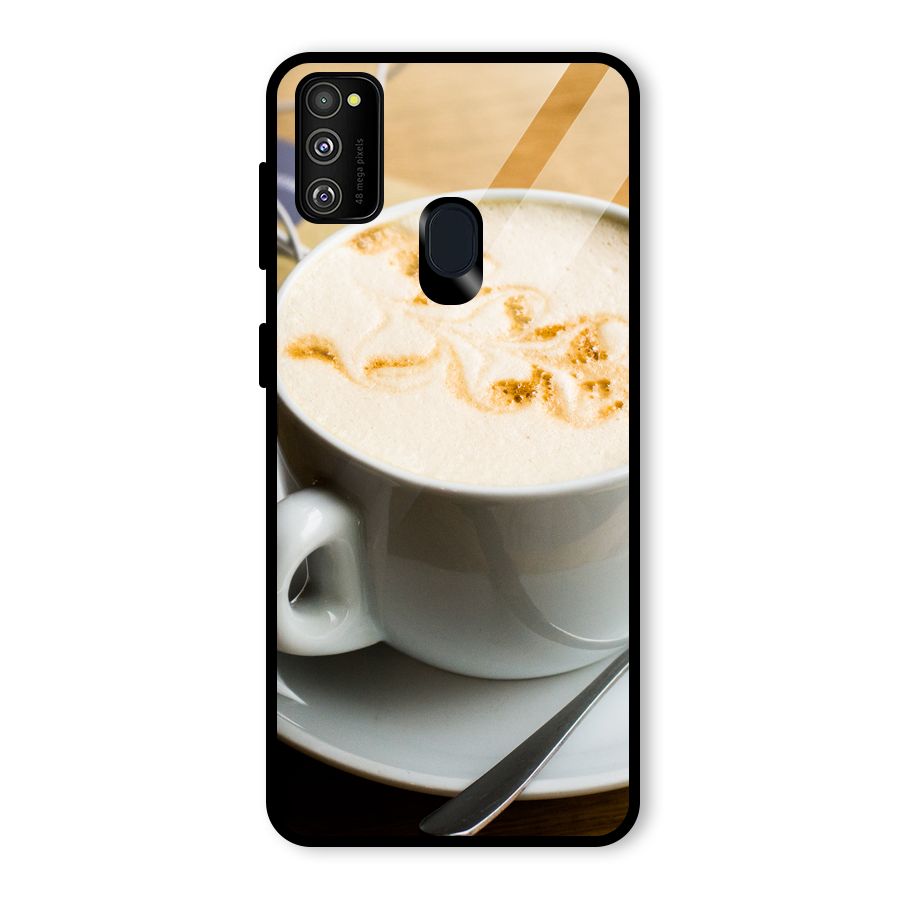 Morning Coffee Glass Back Case for Galaxy M30s