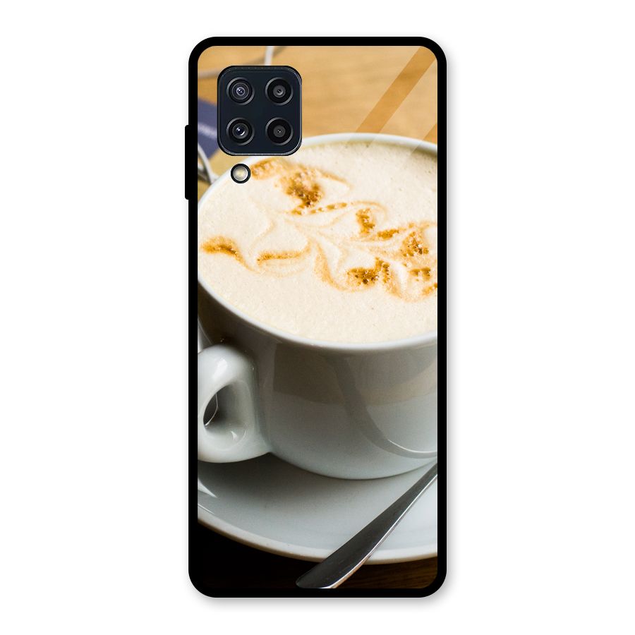 Morning Coffee Glass Back Case for Galaxy M32
