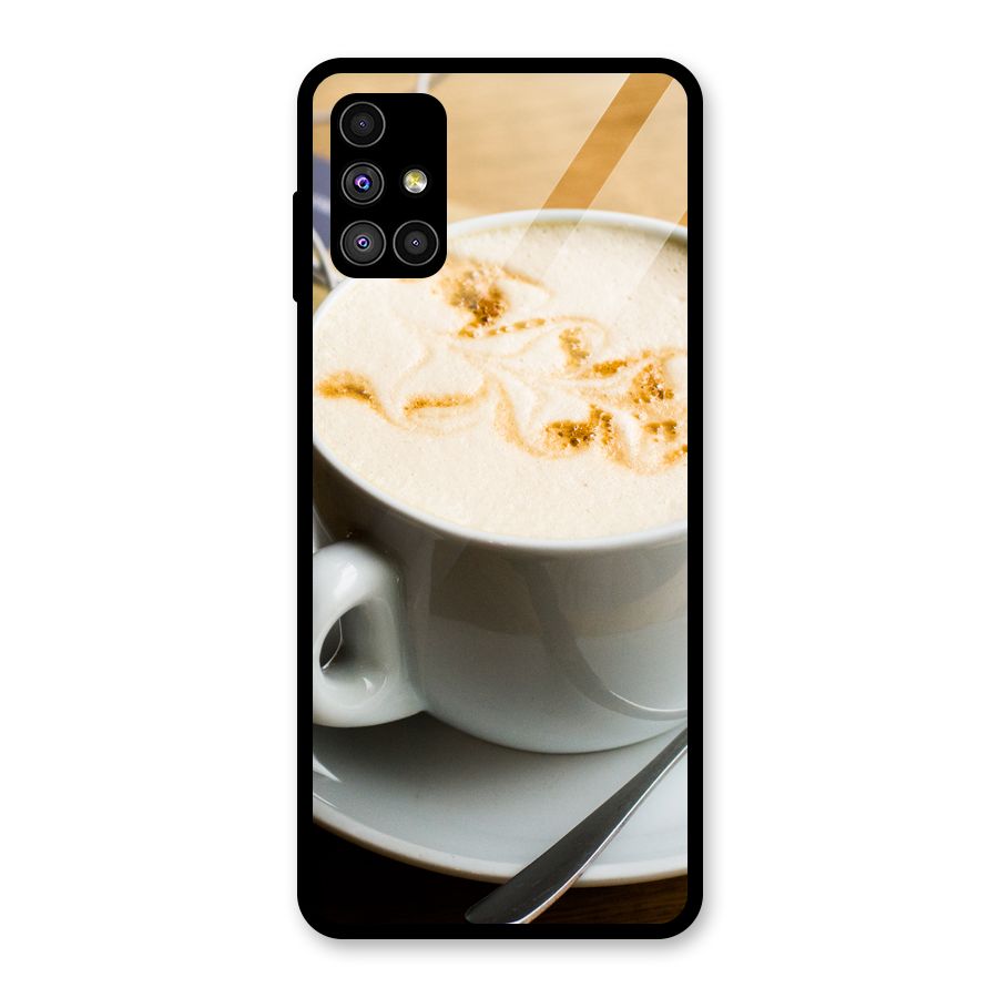 Morning Coffee Glass Back Case for Galaxy M51
