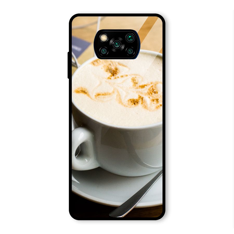 Morning Coffee Glass Back Case for Poco X3 Pro