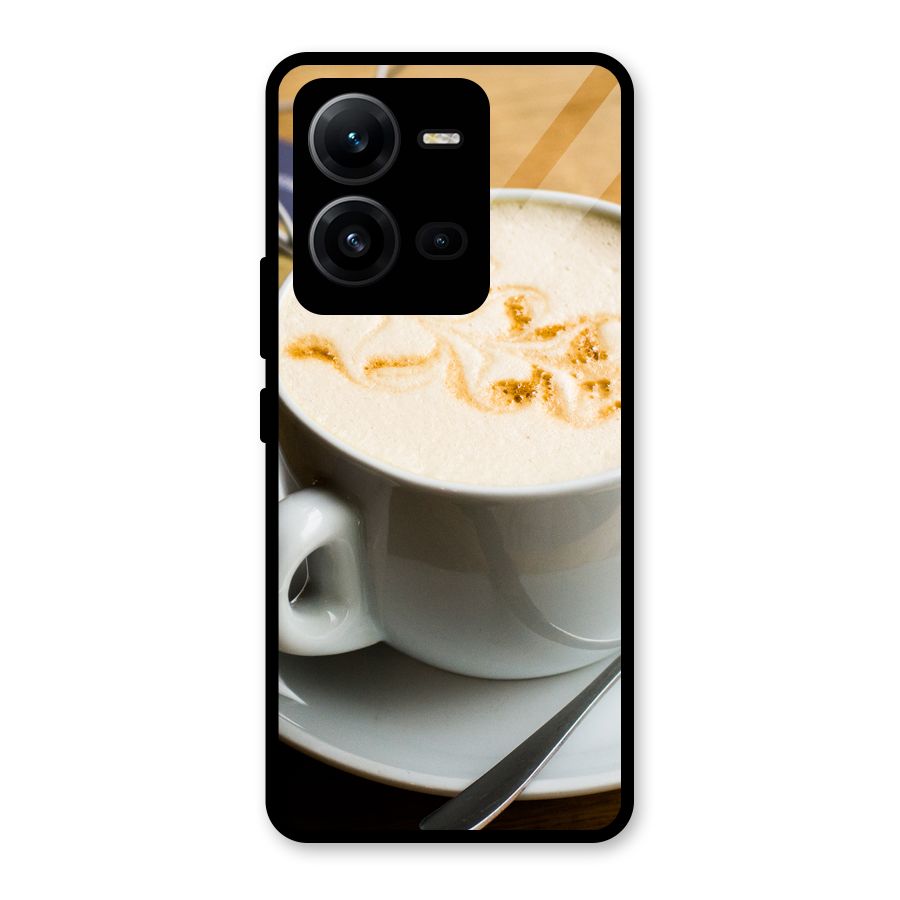Morning Coffee Glass Back Case for Vivo V25
