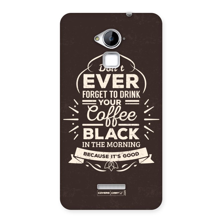 Morning Coffee Love Back Case for Coolpad Note 3