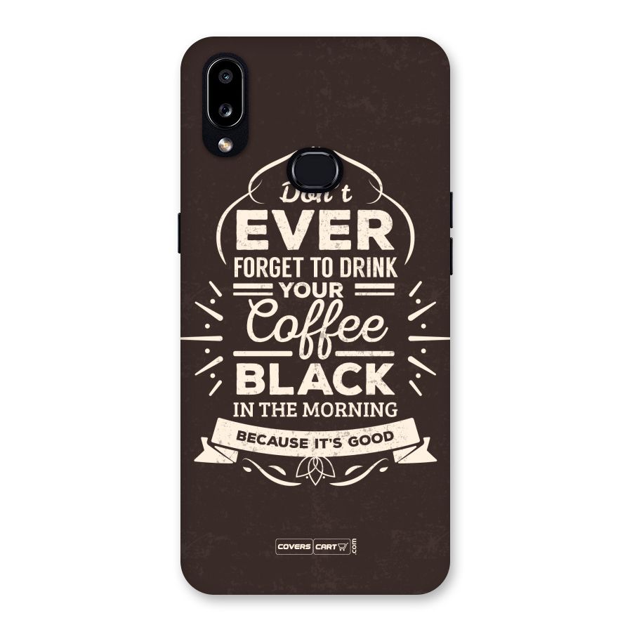 Morning Coffee Love Back Case for Galaxy A10s