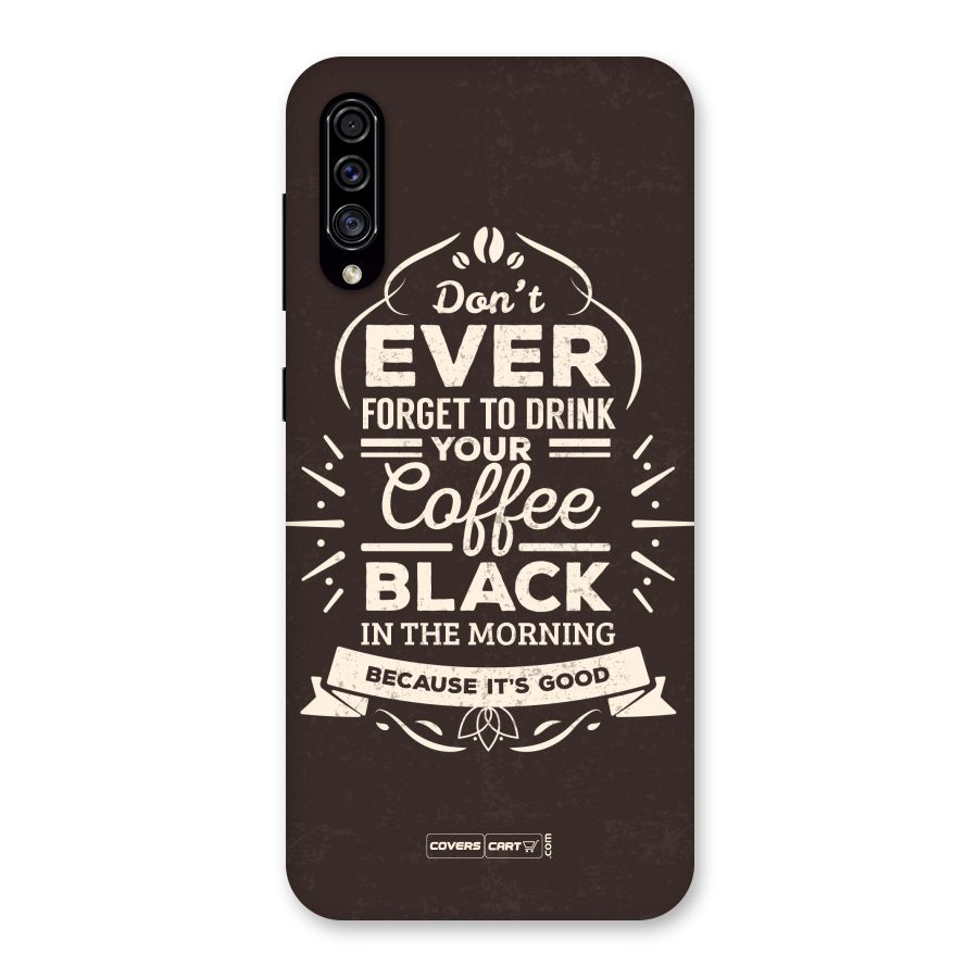 Morning Coffee Love Back Case for Galaxy A30s