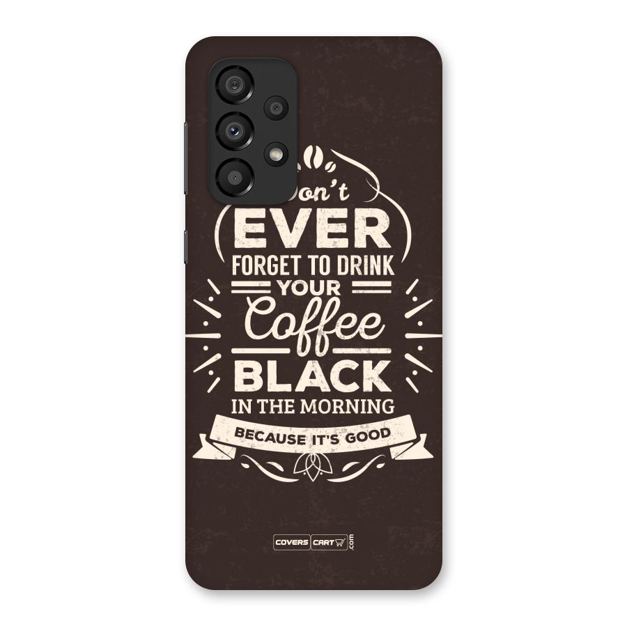 Morning Coffee Love Back Case for Galaxy A33 5G