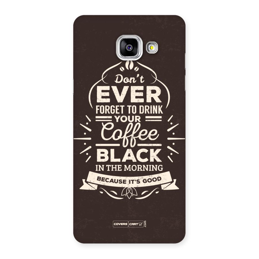 Morning Coffee Love Back Case for Galaxy A5 2016