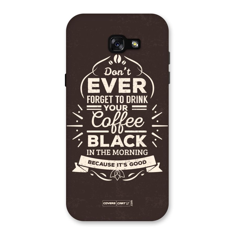 Morning Coffee Love Back Case for Galaxy A7 (2017)
