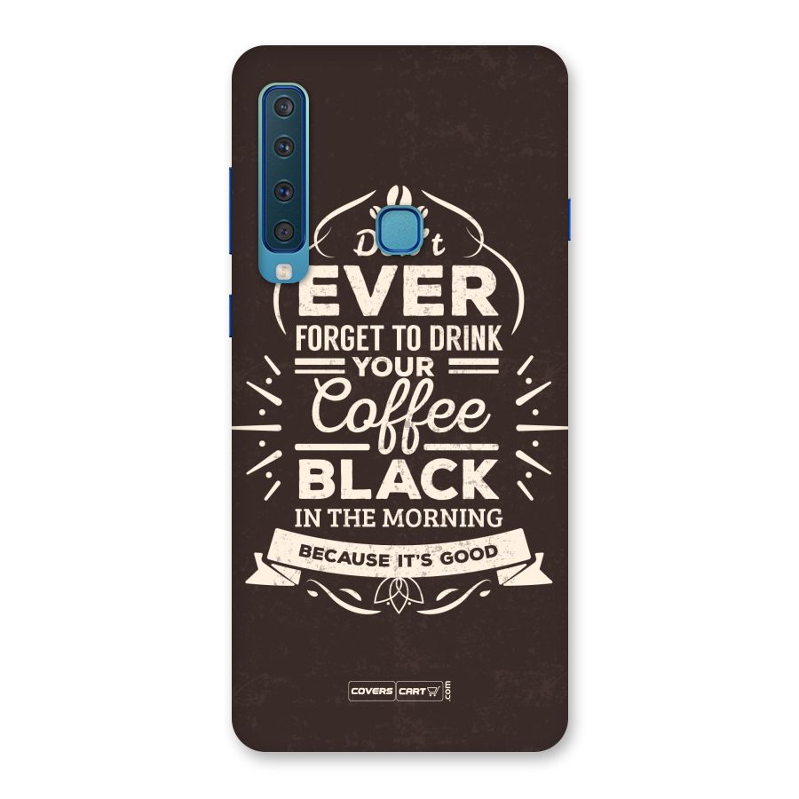 Morning Coffee Love Back Case for Galaxy A9 (2018)
