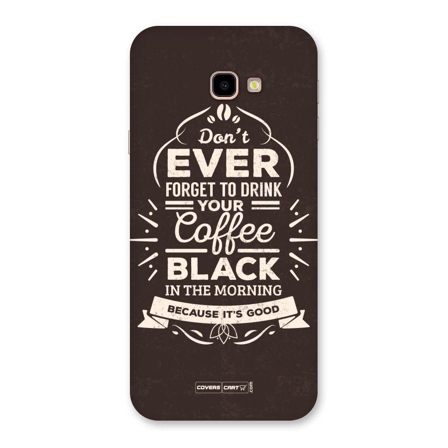 Morning Coffee Love Back Case for Galaxy J4 Plus