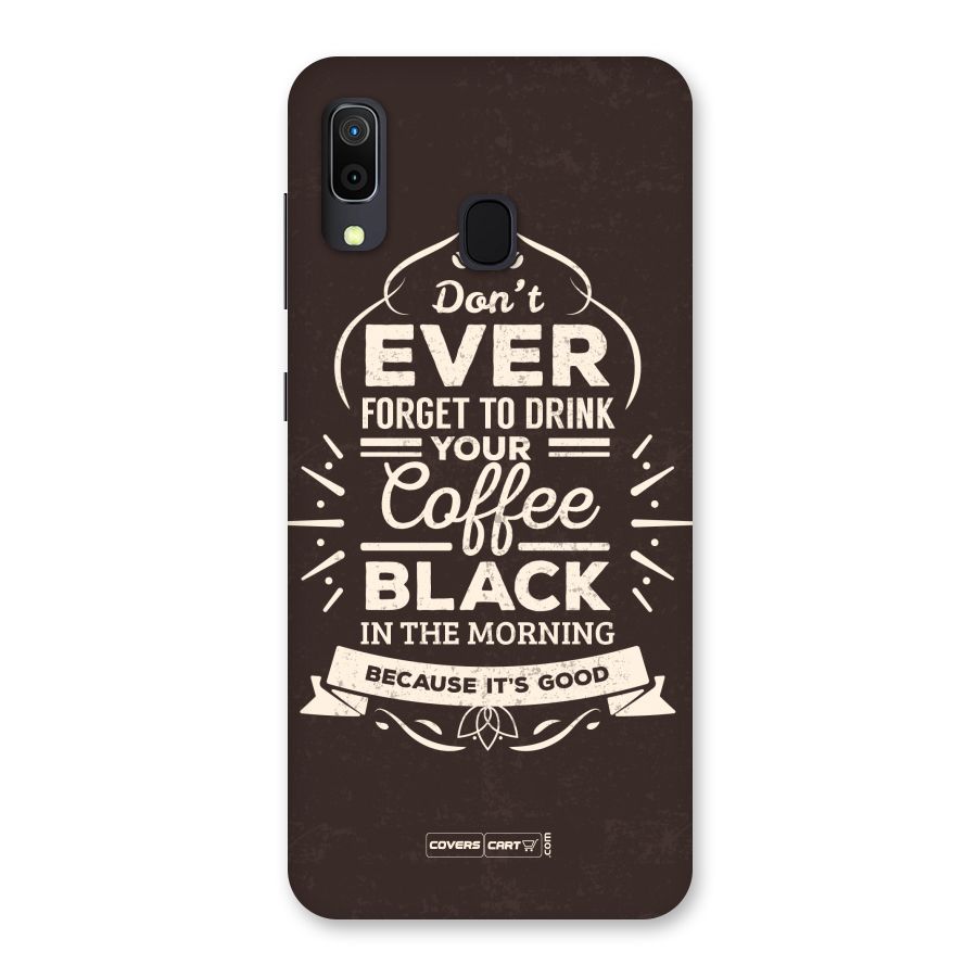Morning Coffee Love Back Case for Galaxy M10s