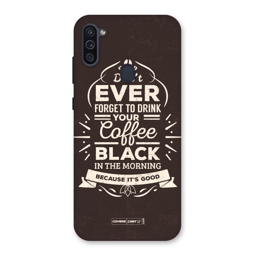 Morning Coffee Love Back Case for Galaxy M11
