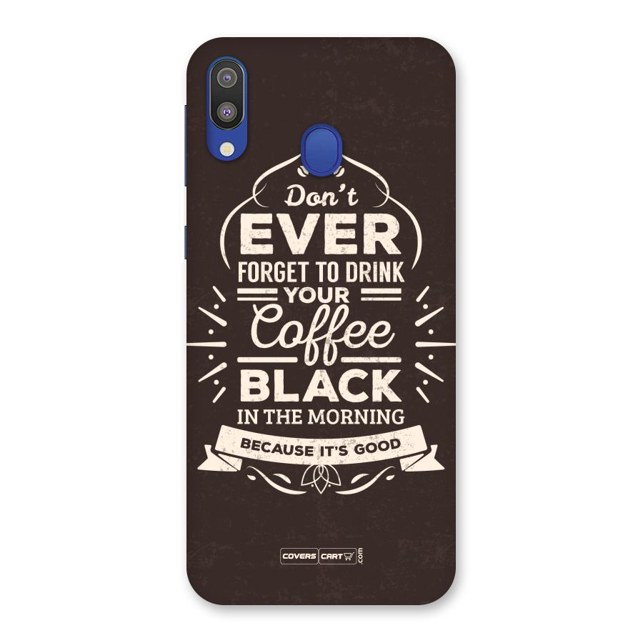 Morning Coffee Love Back Case for Galaxy M20