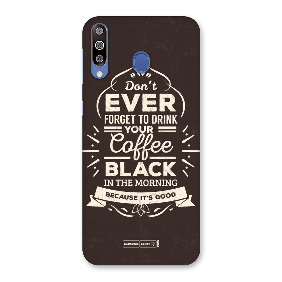 Morning Coffee Love Back Case for Galaxy M30