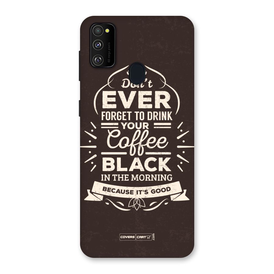 Morning Coffee Love Back Case for Galaxy M30s