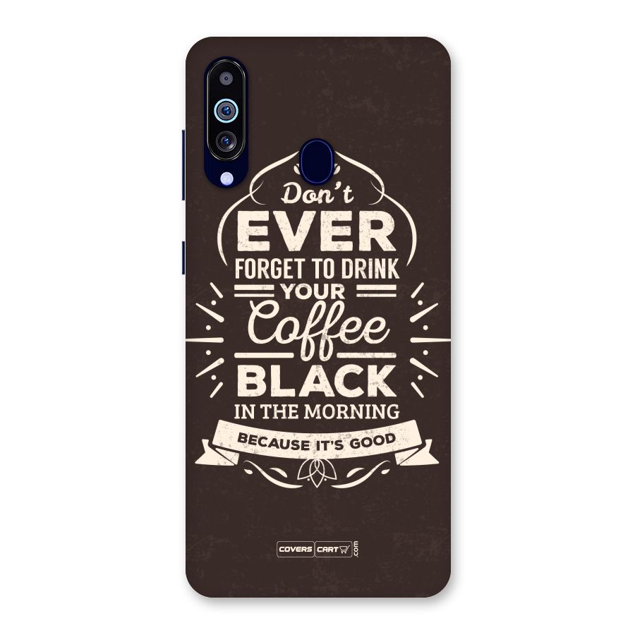 Morning Coffee Love Back Case for Galaxy M40