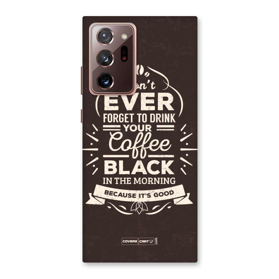 Morning Coffee Love Back Case for Galaxy Note 20 Ultra
