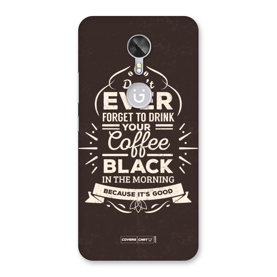 Morning Coffee Love Back Case for Gionee A1