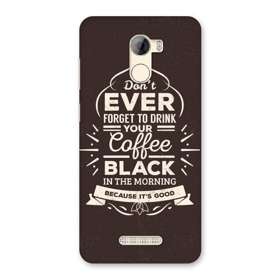 Morning Coffee Love Back Case for Gionee A1 LIte
