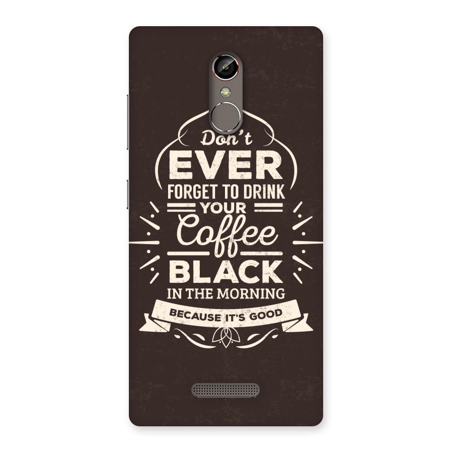 Morning Coffee Love Back Case for Gionee S6s