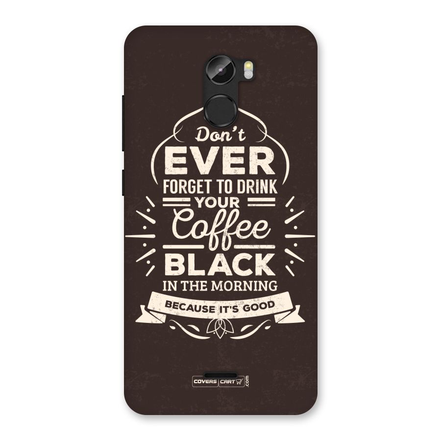 Morning Coffee Love Back Case for Gionee X1