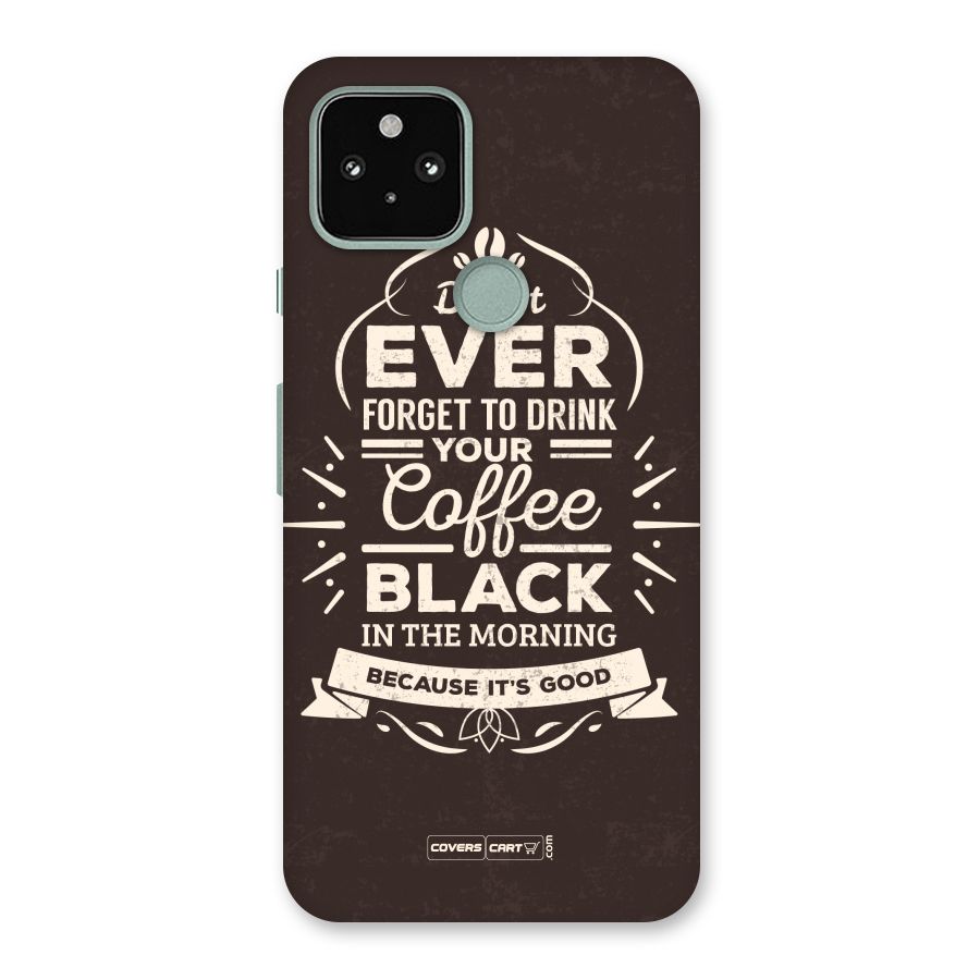 Morning Coffee Love Back Case for Google Pixel 5