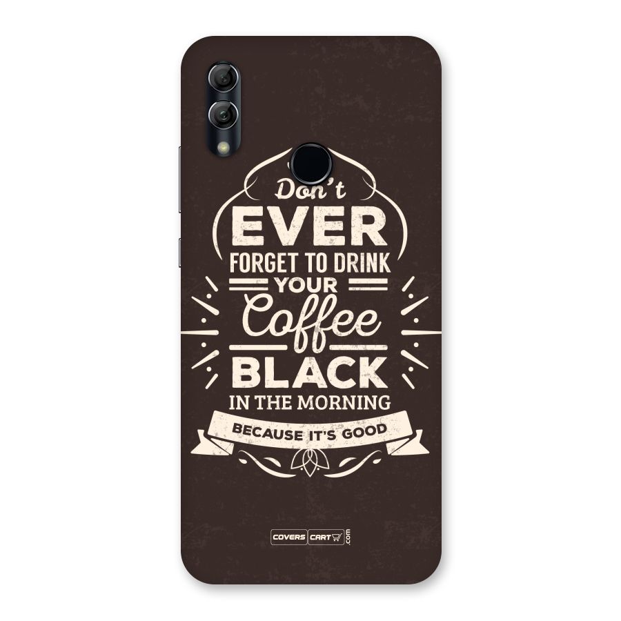 Morning Coffee Love Back Case for Honor 10 Lite