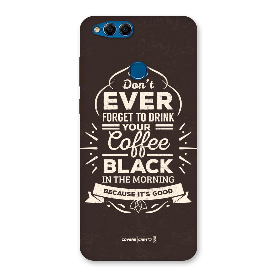 Morning Coffee Love Back Case for Honor 7X