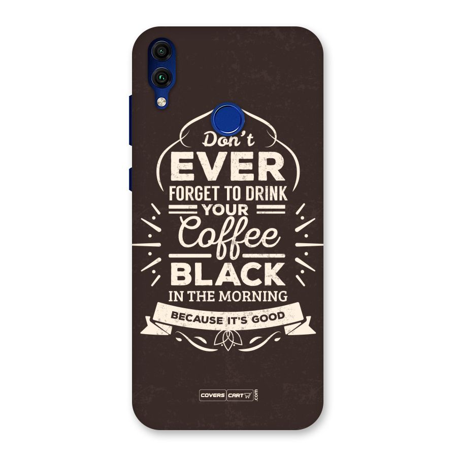 Morning Coffee Love Back Case for Honor 8C