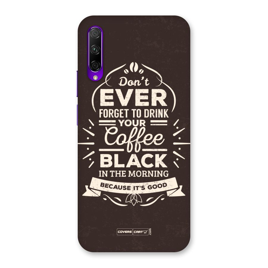 Morning Coffee Love Back Case for Honor 9X Pro