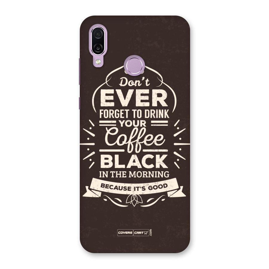 Morning Coffee Love Back Case for Honor Play
