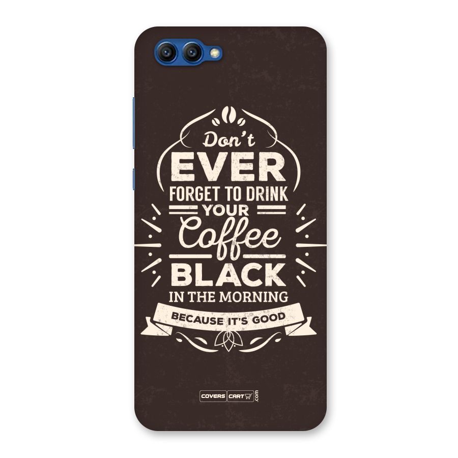 Morning Coffee Love Back Case for Honor View 10