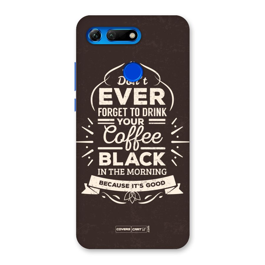 Morning Coffee Love Back Case for Honor View 20