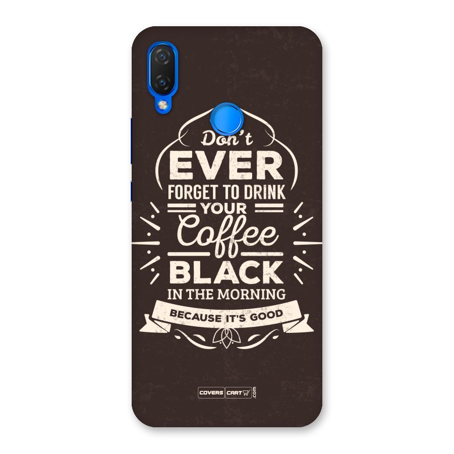 Morning Coffee Love Back Case for Huawei P Smart+