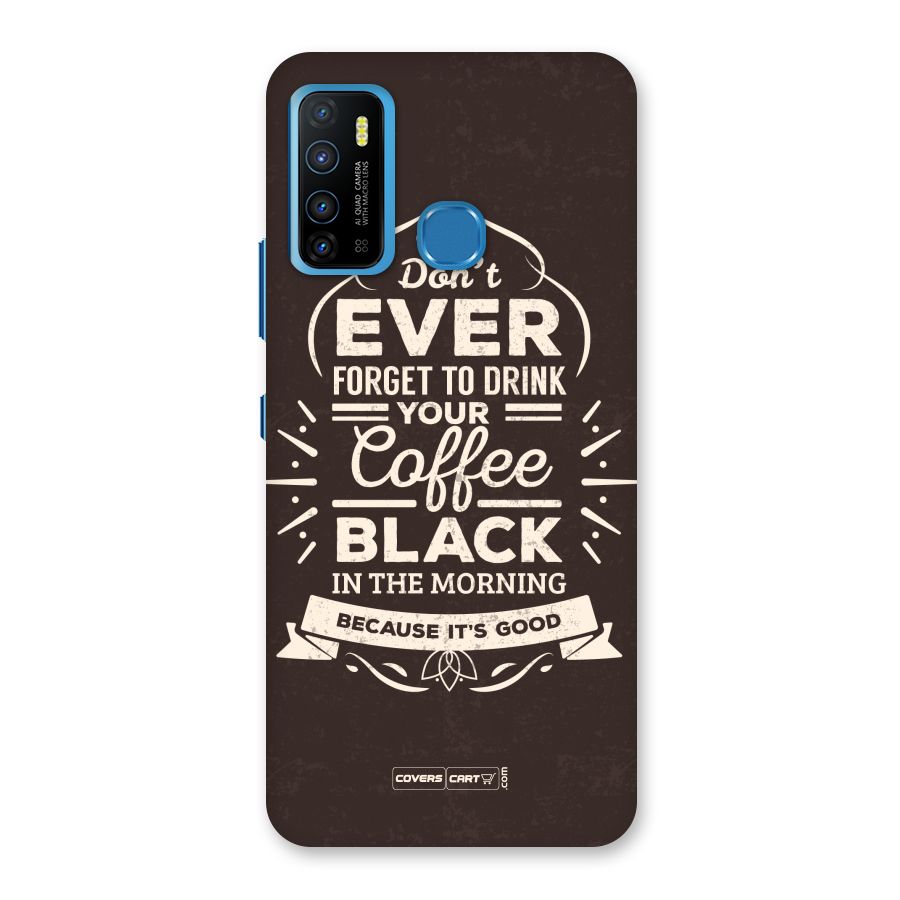 Morning Coffee Love Back Case for Infinix Hot 9