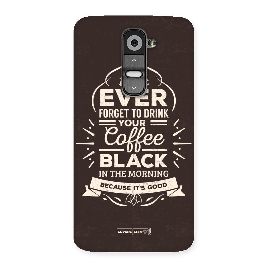 Morning Coffee Love Back Case for LG G2