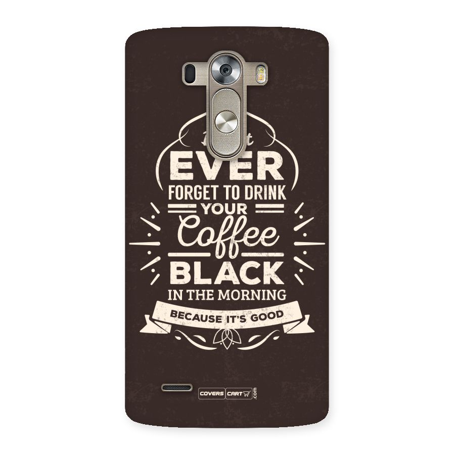 Morning Coffee Love Back Case for LG G3