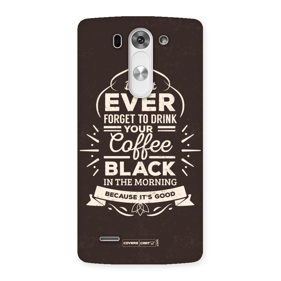 Morning Coffee Love Back Case for LG G3 Mini