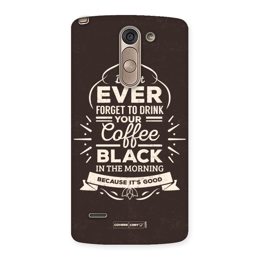 Morning Coffee Love Back Case for LG G3 Stylus