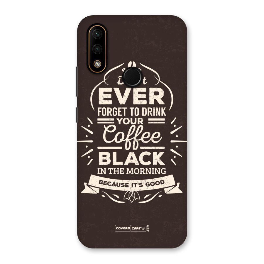 Morning Coffee Love Back Case for Lenovo A6 Note