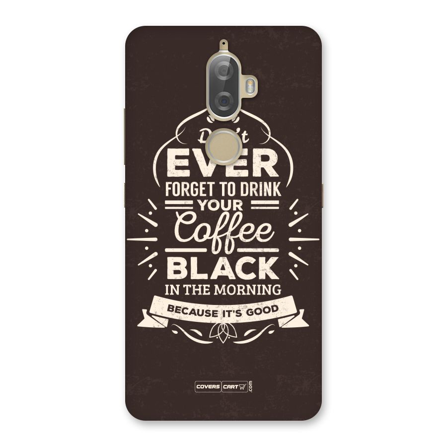 Morning Coffee Love Back Case for Lenovo K8 Plus