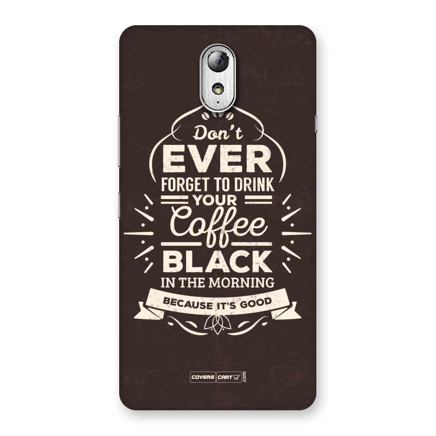 Morning Coffee Love Back Case for Lenovo Vibe P1M