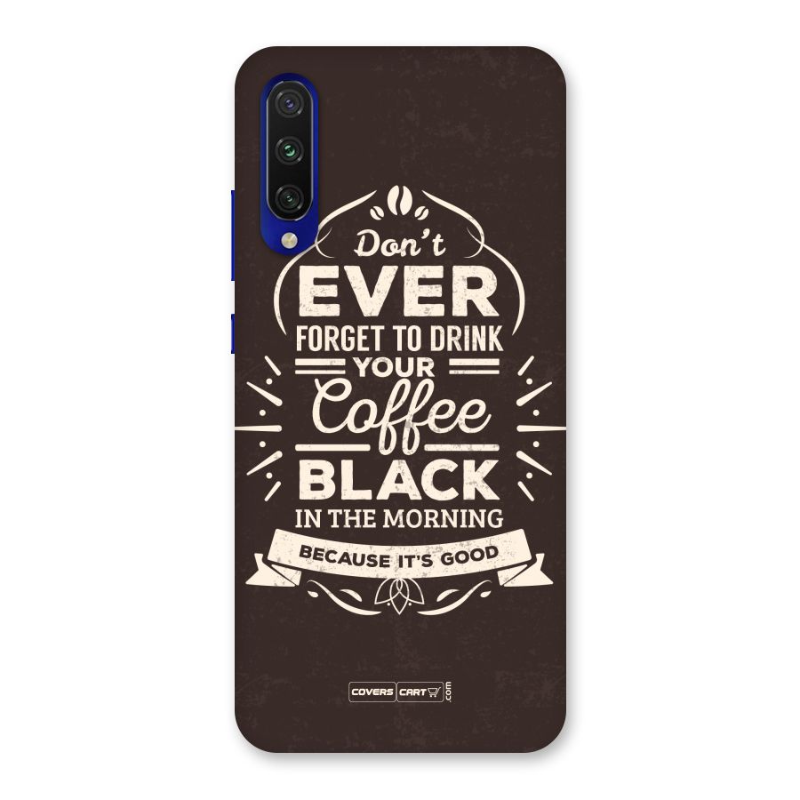 Morning Coffee Love Back Case for Mi A3